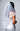 White Satin Trimmed White Veil